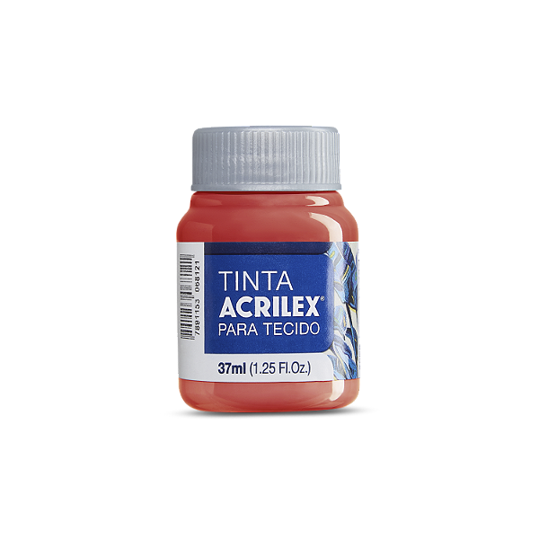Tinta Acrilex Para Tecido Fosca Cor 801 Tangerina 37ml