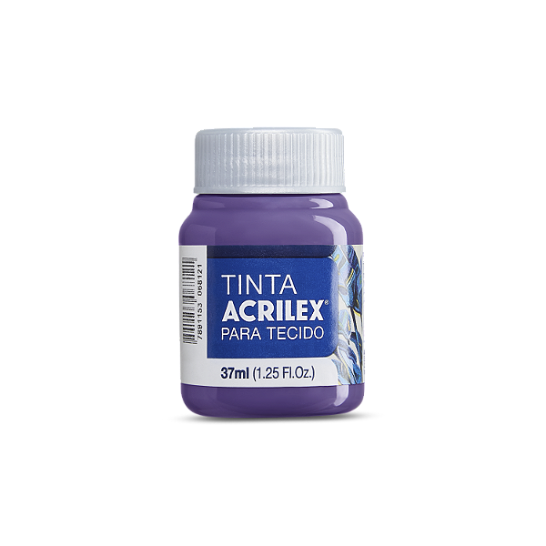 Tinta Acrilex Para Tecido Fosca Cor 540 Violeta Cobalto 37ml