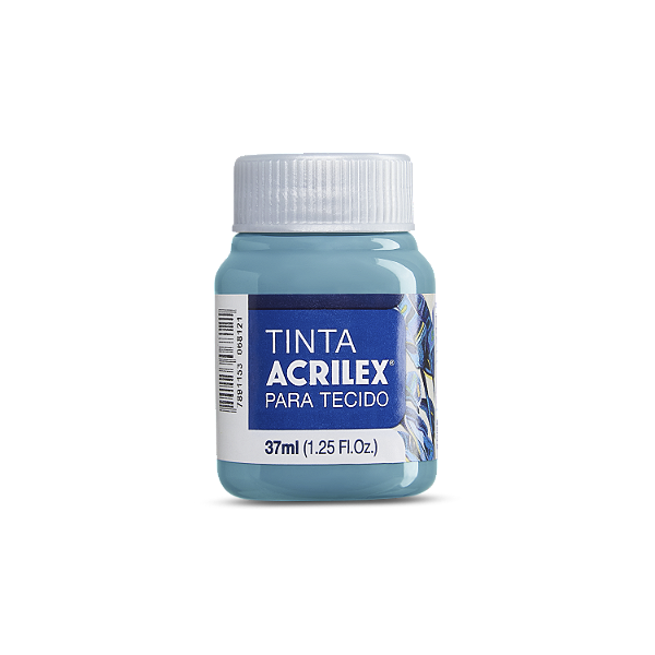 Tinta Acrilex Para Tecido Fosca Cor 535 Azul Mar 37ml