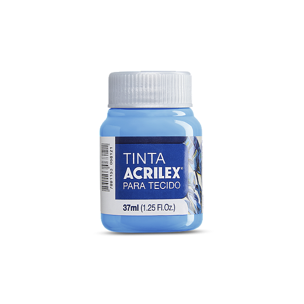 Tinta Acrilex Para Tecido Fosca Cor 503 Azul Celeste 37ml
