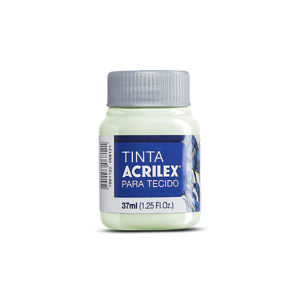 Tinta Acrilex Para Tecido Fosca Cor 897 Verde Soft 37ml