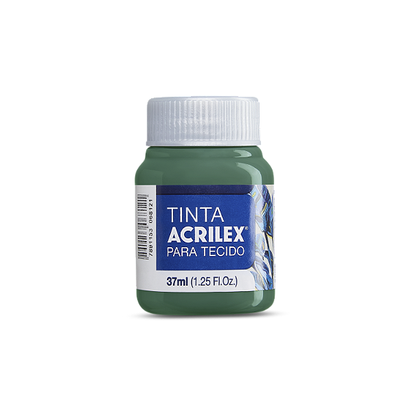 Tinta Acrilex Para Tecido Fosca Cor 511 Verde Bandeira 37ml