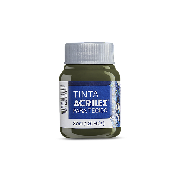 Tinta Acrilex Para Tecido Fosca Cor 545 Verde Oliva 37ml