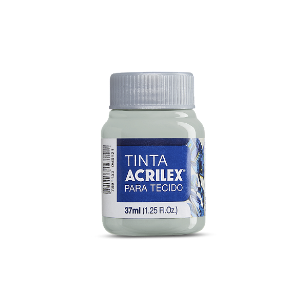 Tinta Acrilex Para Tecido Fosca Cor 627 Cinza Claro 37ml