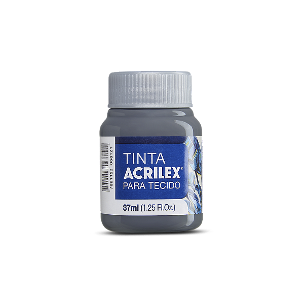 Tinta Acrilex Para Tecido Fosca Cor 994 Cinza Chumbo 37ml