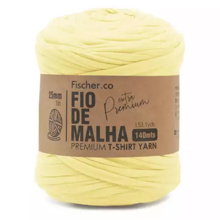 Fio De Malha Extra Premium Cor 05-Amarelo Bebê