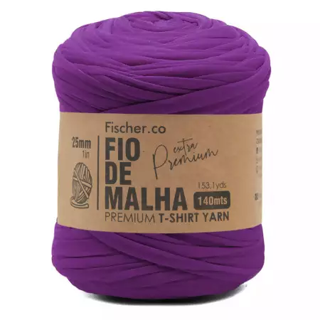 Fio De Malha Extra Premium Cor 27-Púrpura Cor Especial