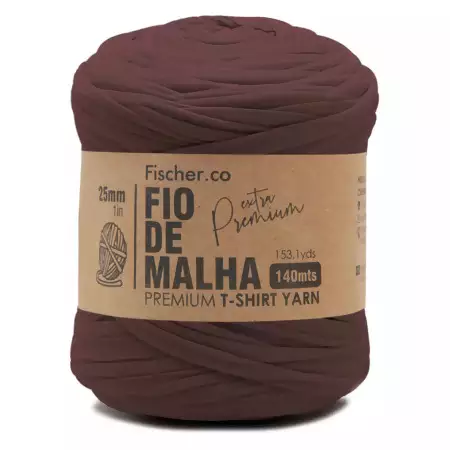Fio De Malha Extra Premium Cor 21-Marrom Cor Especial