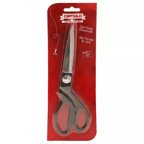 Tesoura De Alfaiate 9,5 Com 23,8 cm Circulo Cor Preto