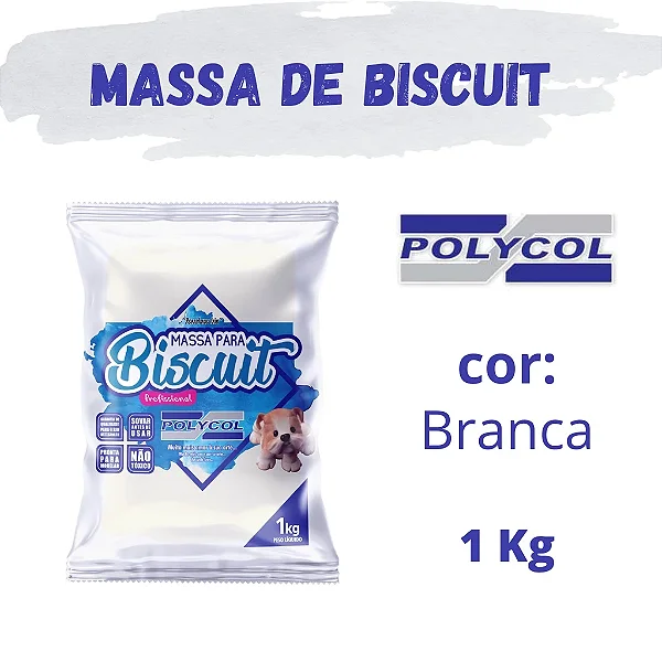 Massa De Biscuit Branca 1 Kg