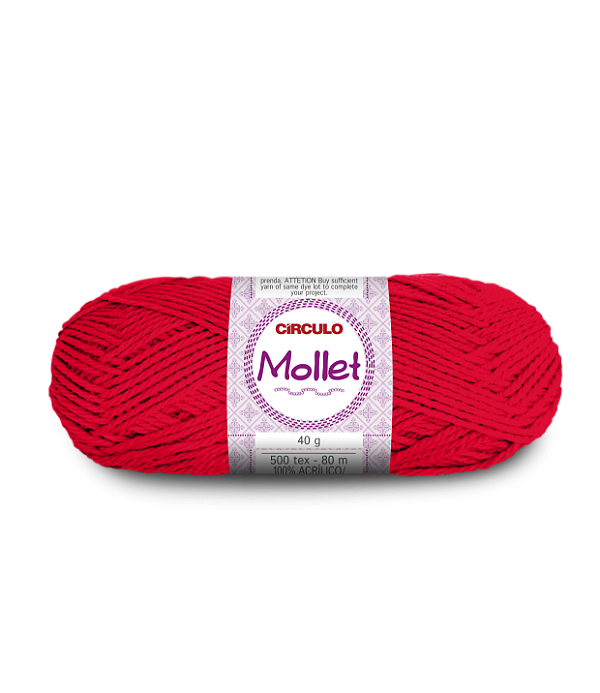Lã Mollet Circulo 40gr Cor-0145-Chama