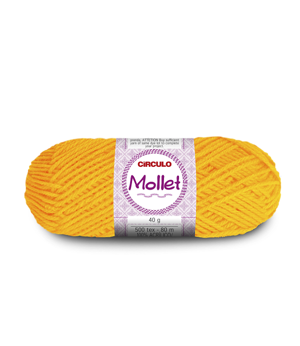 Lã Mollet Circulo 40gr Cor-0318-Gema