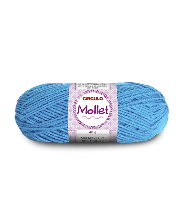 Lã Mollet Circulo 40gr Cor-0786-Azul