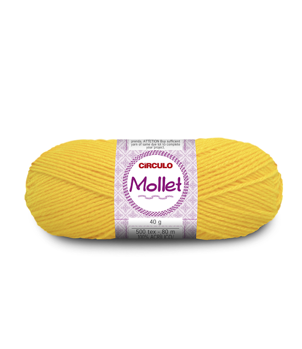 Lã Mollet Circulo 40gr Cor-1289-Solar