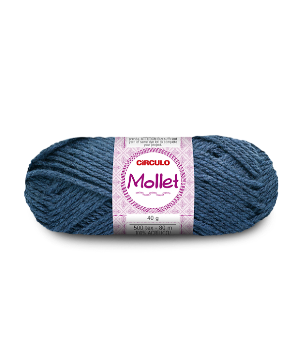Lã Mollet Circulo 40gr Cor-2423-Mergulho