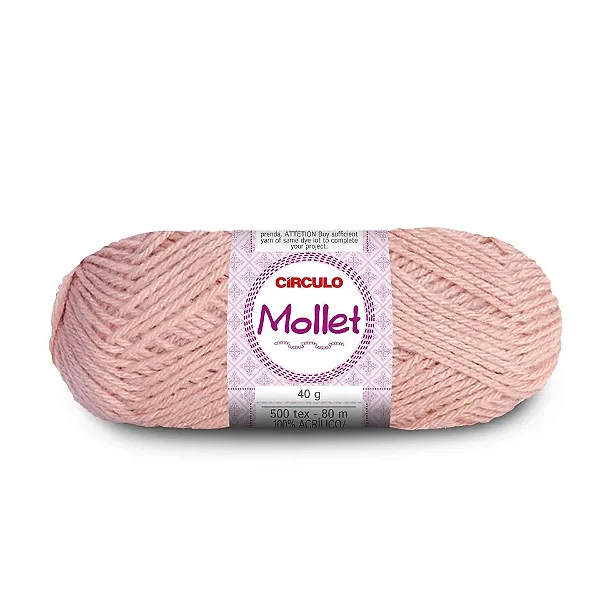 Lã Mollet Circulo 40gr Cor-3013-Glacê