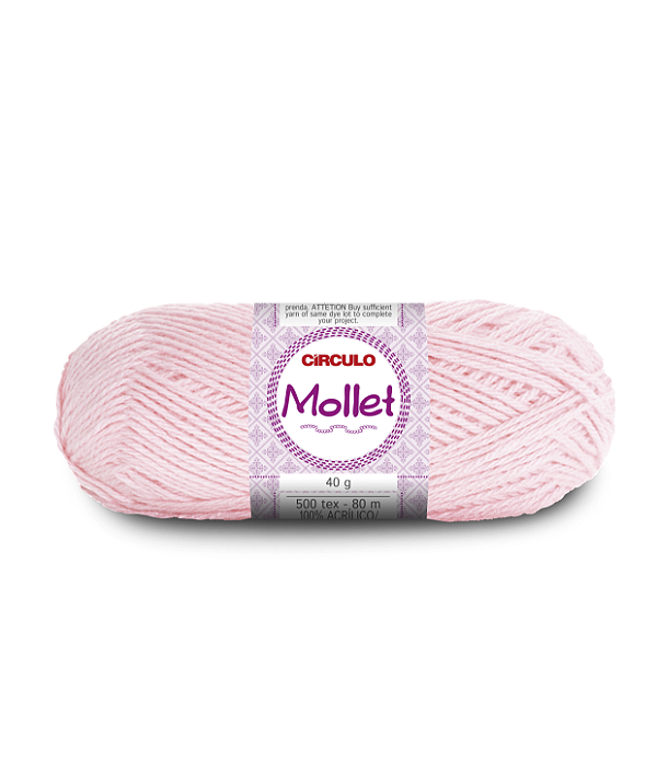 Lã Mollet Circulo 40gr Cor-3027-Iogurte