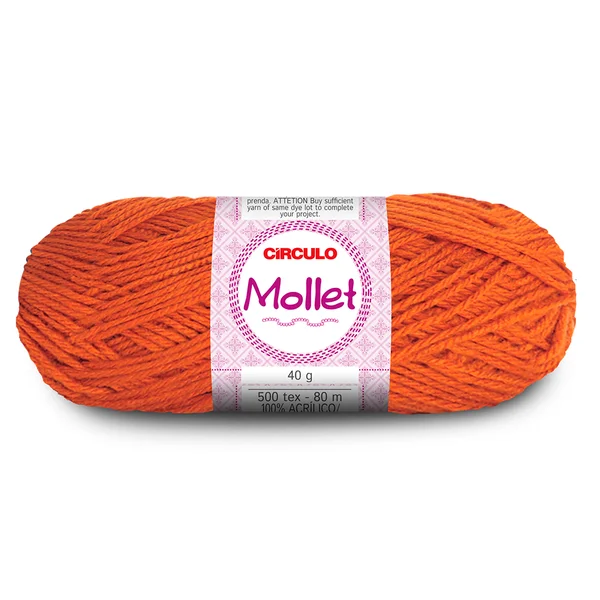 Lã Mollet Circulo 40gr Cor-4817-Brasa