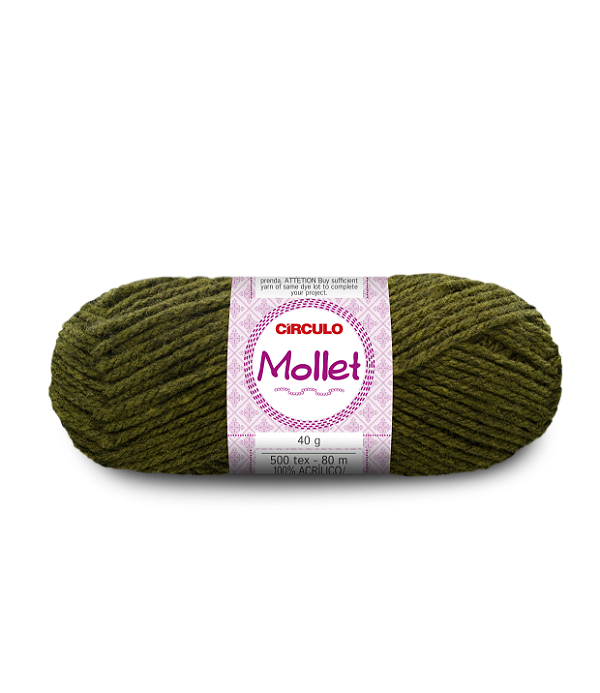 Lã Mollet Circulo 40gr Cor-5899-Pantanal
