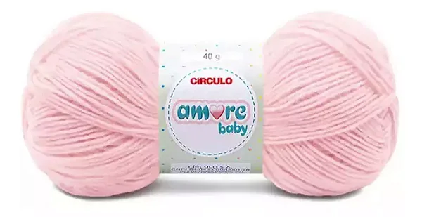Lã Amore Baby 40gr Cor-833-Rosa Candy