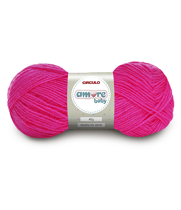 Lã Amore Baby 40gr Cor-3190-Pink