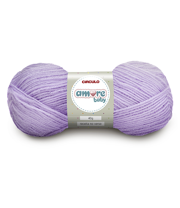 Lã Amore Baby 40gr Cor-6140-Afazema Lilás