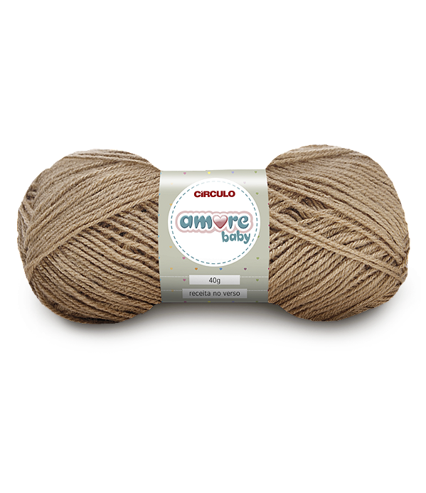 Lã Amore Baby 40gr Cor-7557-Amêndoa