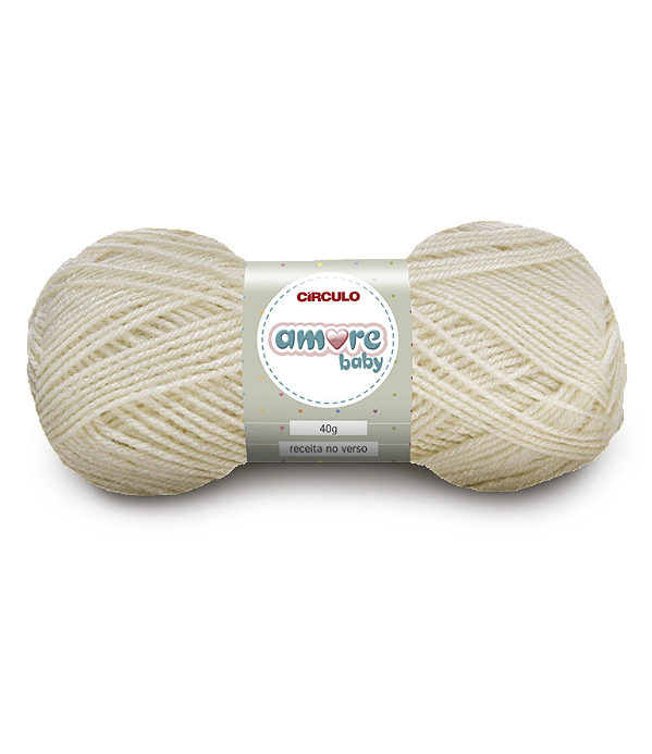 Lã Amore Baby 40gr Cor-8176-Off White