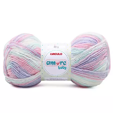 Lã Amore Baby 40gr Cor-9490-Mescla Carrossel