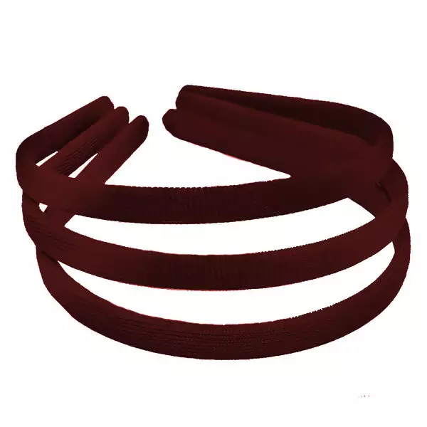 Tiara Encapada-10mm Cor-Vinho-Com 12 unidades