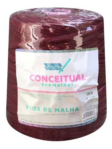 Fio de Malha Conceitual Residual Cor-Marsala 1 kg