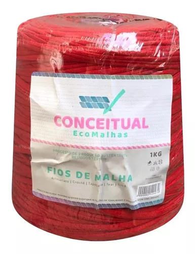 Fio de Malha Conceitual Residual Cor-Coral 1 kg