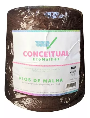 Fio de Malha Conceitual Residual Cor-Marrom 1 kg