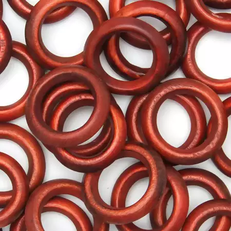 Argola Madeira 0- 3 cm Cor-Mogno C/ 50 unidades