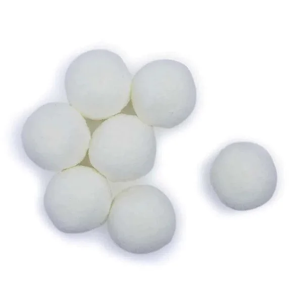 Pompom Solto 10mm-Cor-02 Marfim-Com 100 unidades