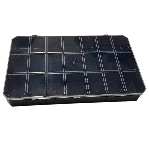 Caixa Organizadora C/21 Divisórias-Cor-Preto