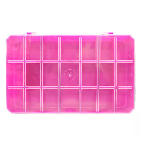 Caixa Organizadora C/21 Divisórias-Cor-Pink