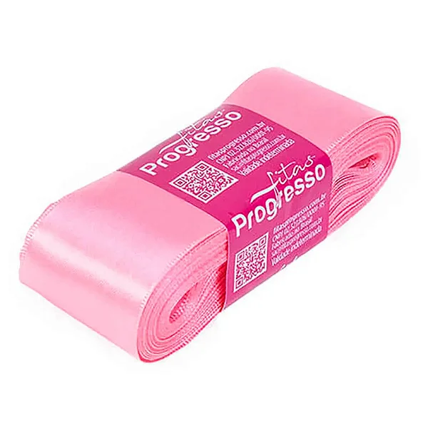 Fita de Cetim 38 mm- Cor 009-Rosa Pétala c/ 10metros
