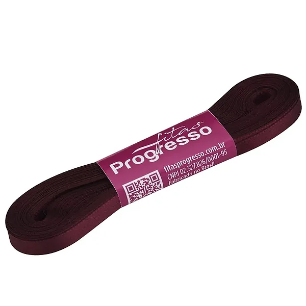 Fita de Cetim 07mm-Cor 1355-Marsala c/ 10metros