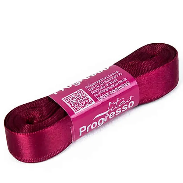 Fita de Cetim 15 mm-Cor 1355-Marsala c/ 10metros