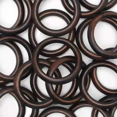Argola Madeira 2- 6,8cm Cor-Imbuia C/ 25 unidades