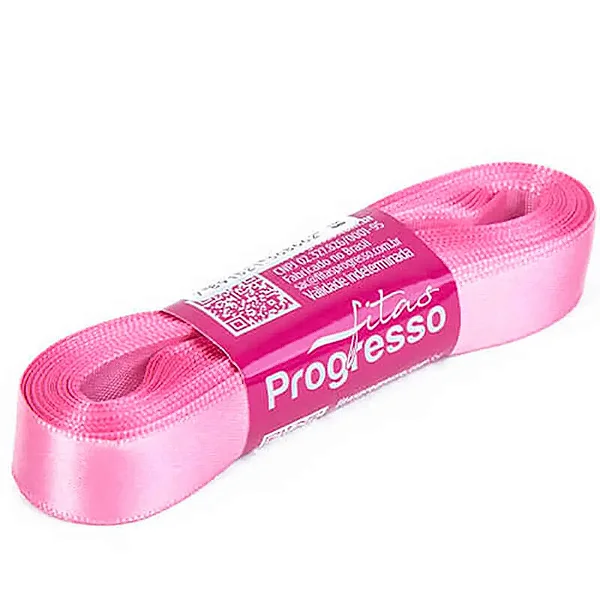 Fita de Cetim 15 mm- Cor 240-Rosa Escuro c/ 10metros
