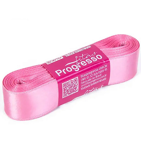 Fita de Cetim 22mm- Cor 240-Rosa Escuro c/ 10metros