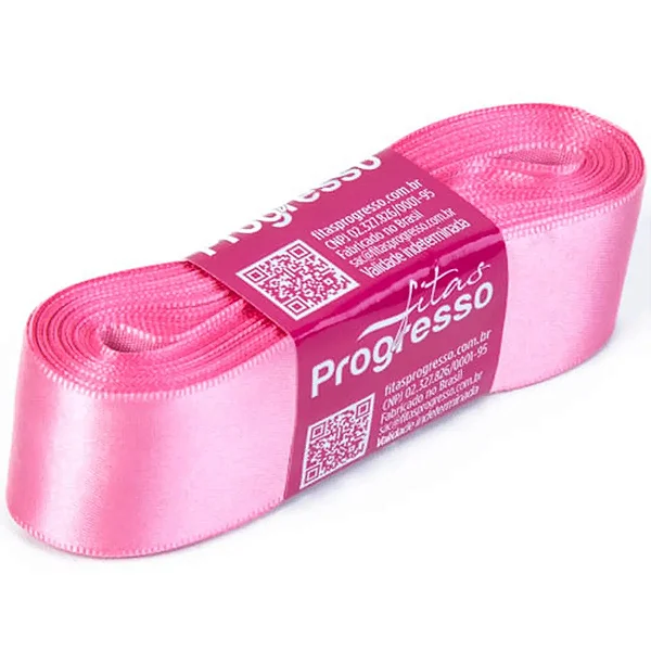 Fita de Cetim 30mm-Cor 240-Rosa Escuro c/ 10metros