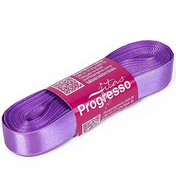 Fita de Cetim 15 mm- 356-Lilás Lavanda c/ 10metros