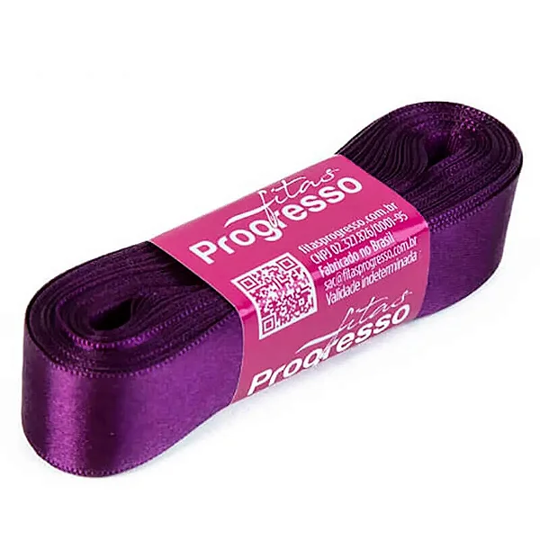 Fita de Cetim 22mm- Cor 675-Violeta c/ 10metros