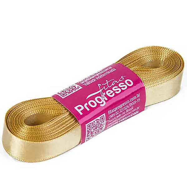 Fita de Cetim 15mm- Cor 228-Ouro c/ 10metros