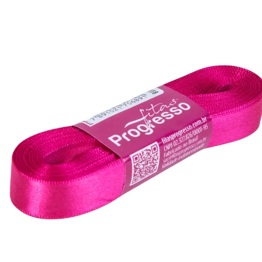 Fita de Cetim 15mm-Cor 303-Pink c/ 10metros