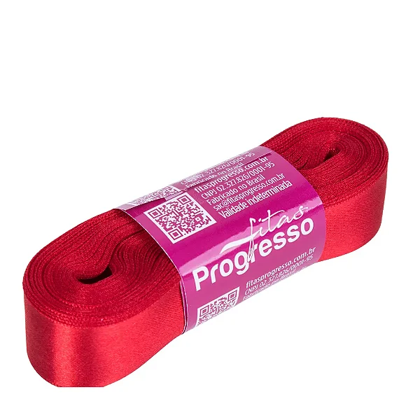 Fita de Cetim 22mm- Cor 209-Vermelho c/ 10metros