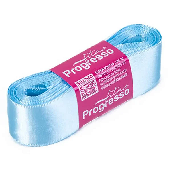 Fita de Cetim 30mm- Cor-212-Azul Bebê c/ 10metros